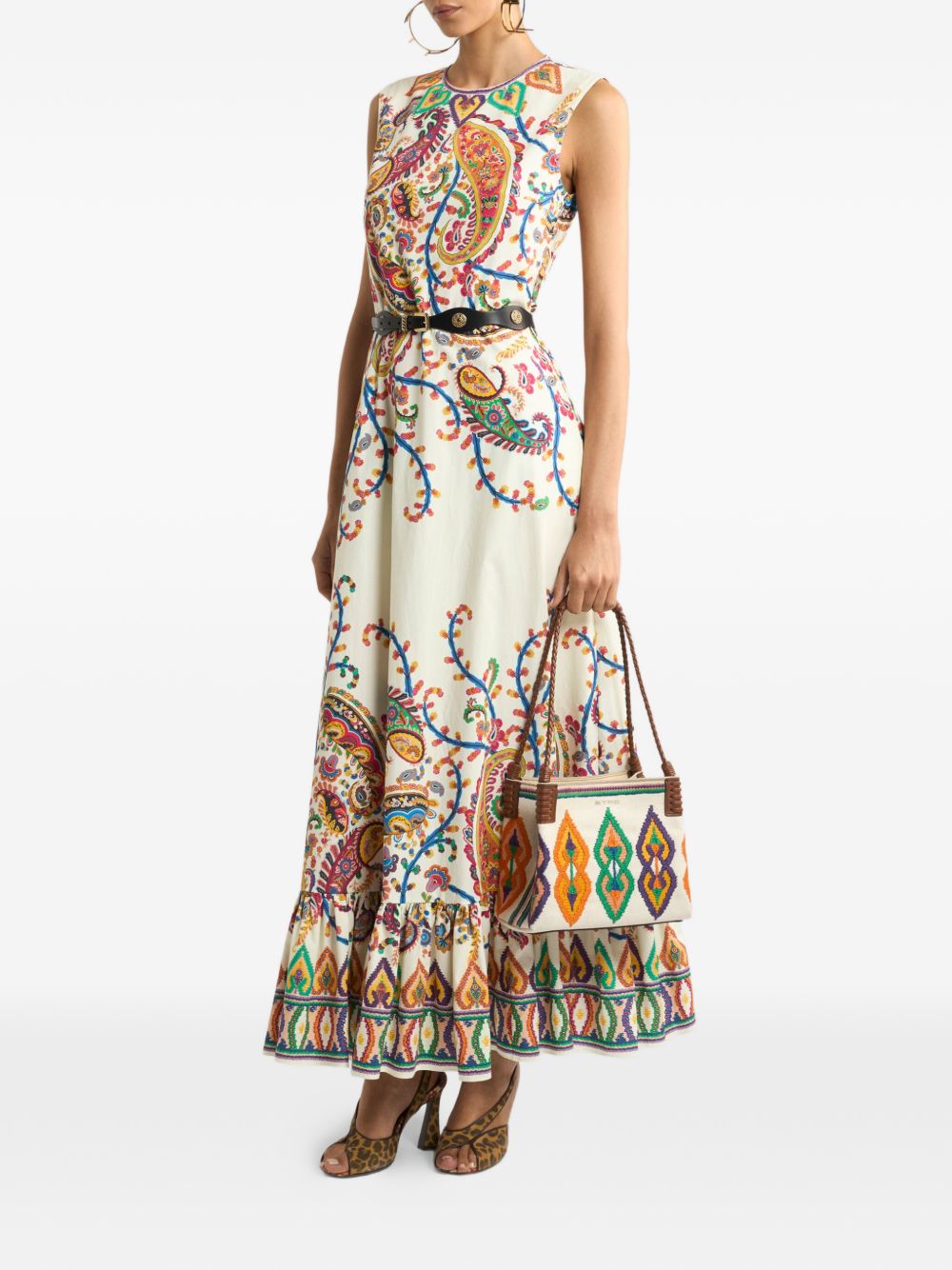 ETRO Abito lungo con fantasia 