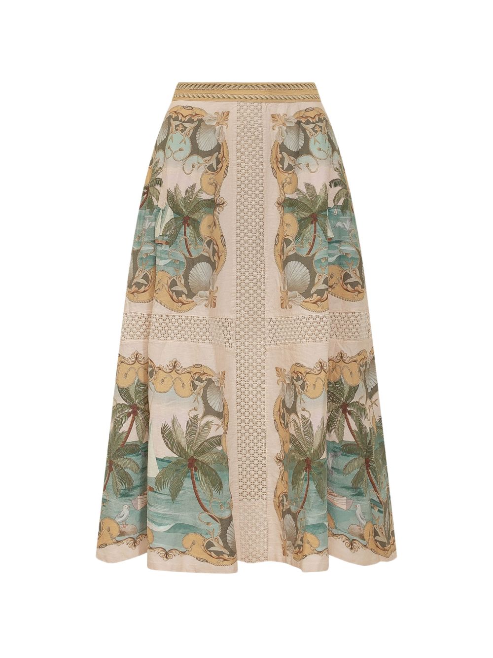 FARM RIO Gonna midi con stampa floreale multicolore 