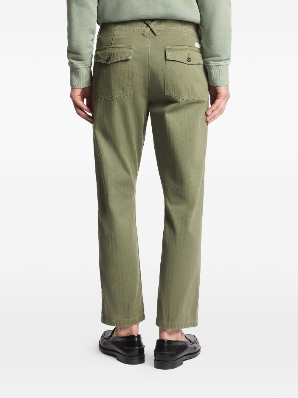 FAY Pantaloni in cotone effetto verdi 
