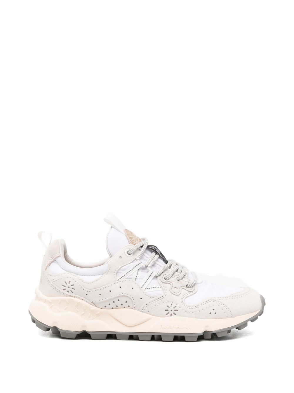 FLOWER MOUNTAIN Sneakers bianche con dettagli grigio chiaro 