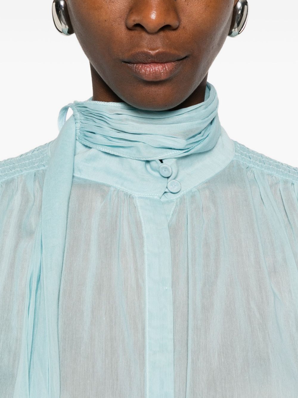 FORTE FORTE Camicia in cotone misto seta 