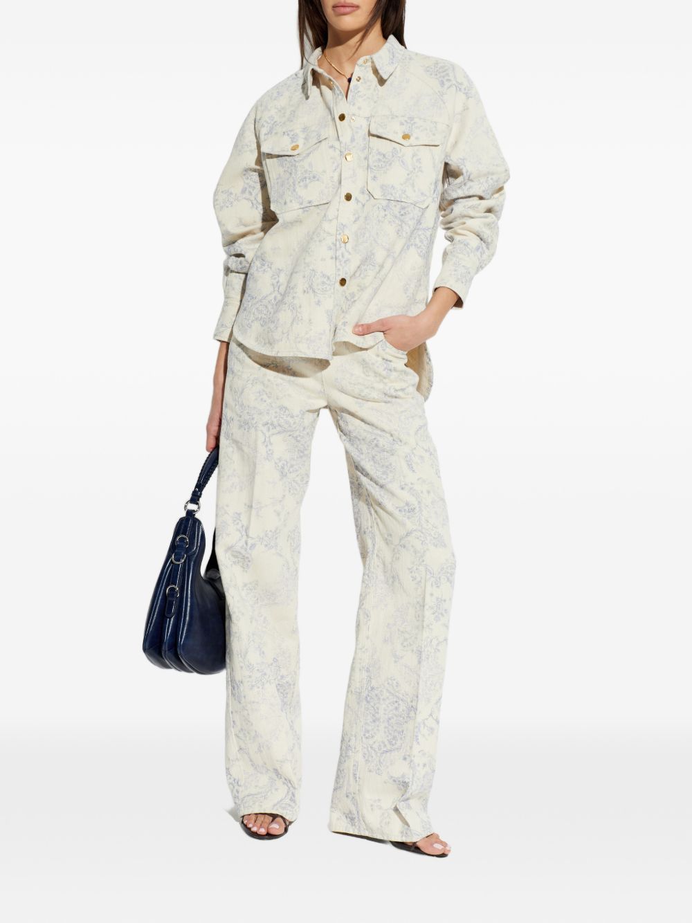FORTE FORTE Camicia My Shirt con stampa floreale nontiscordardime 