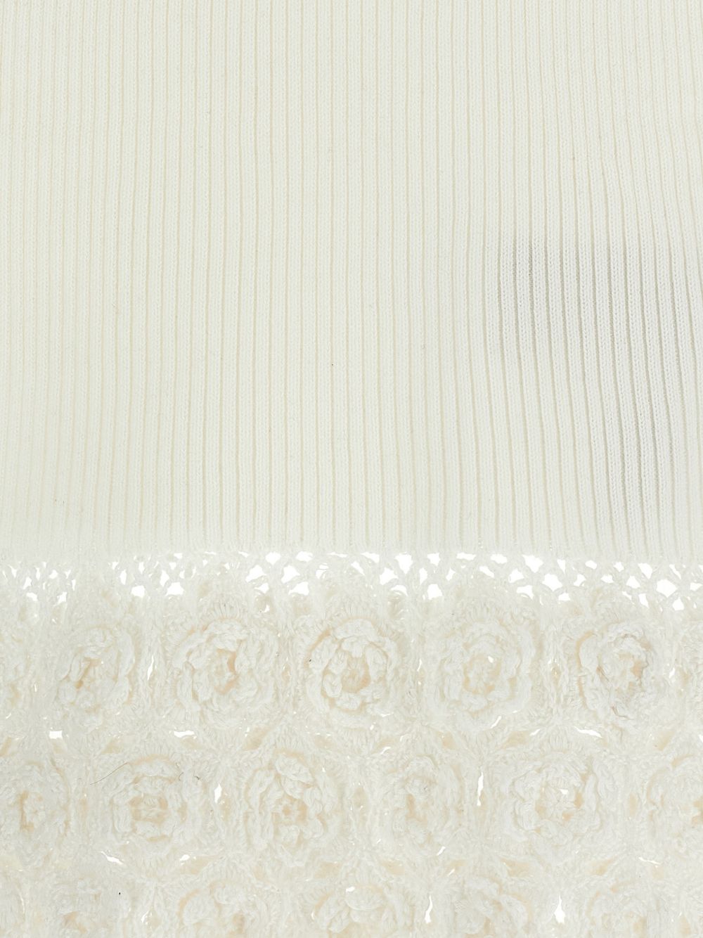 GANNI Top in maglia avorio 