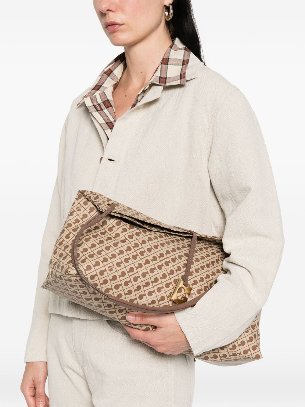 GHERARDINI Borsa a spalla Softy marrone 