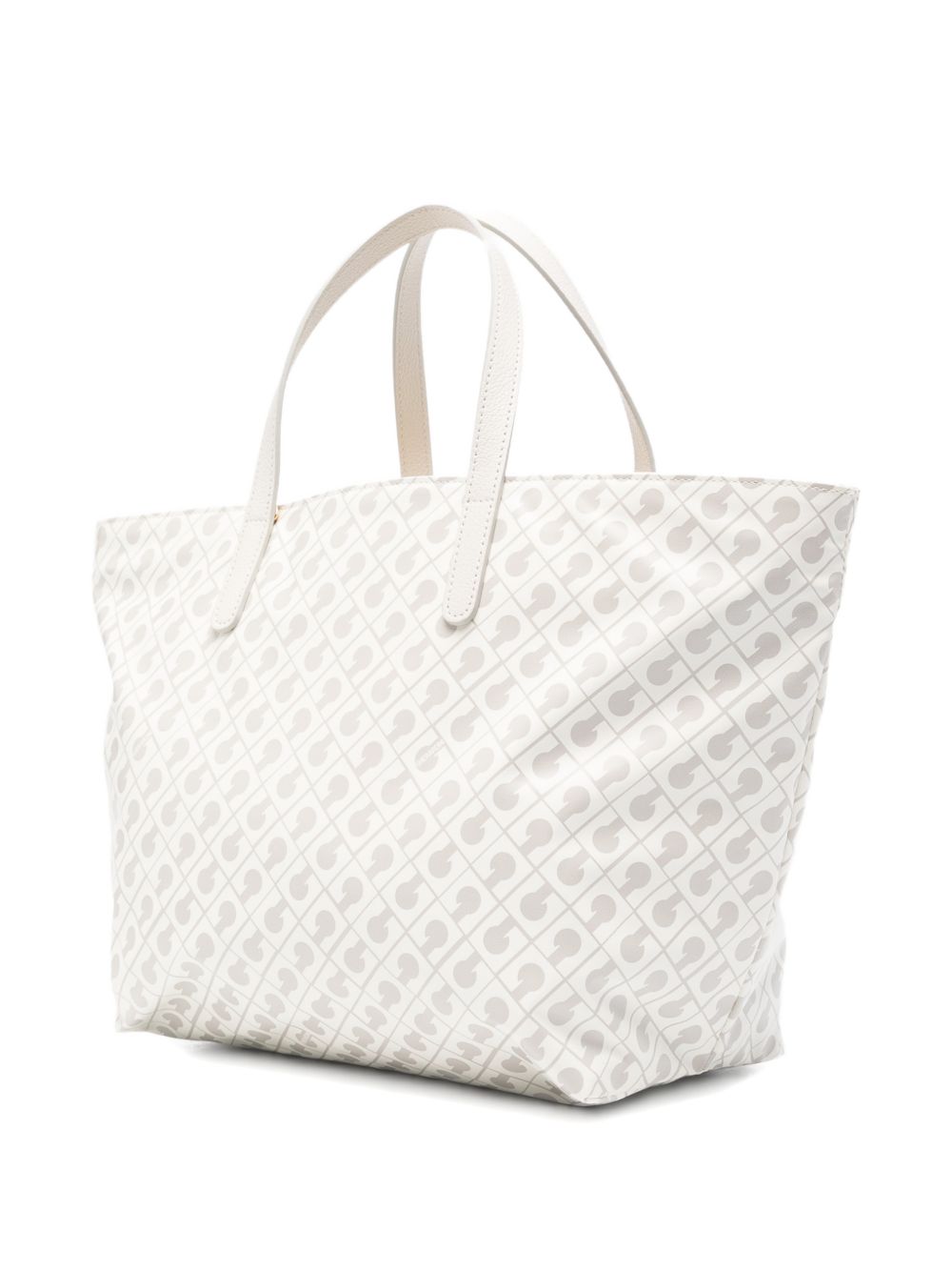 GHERARDINI Borsa shopping Softy Coconut con logo all-over 