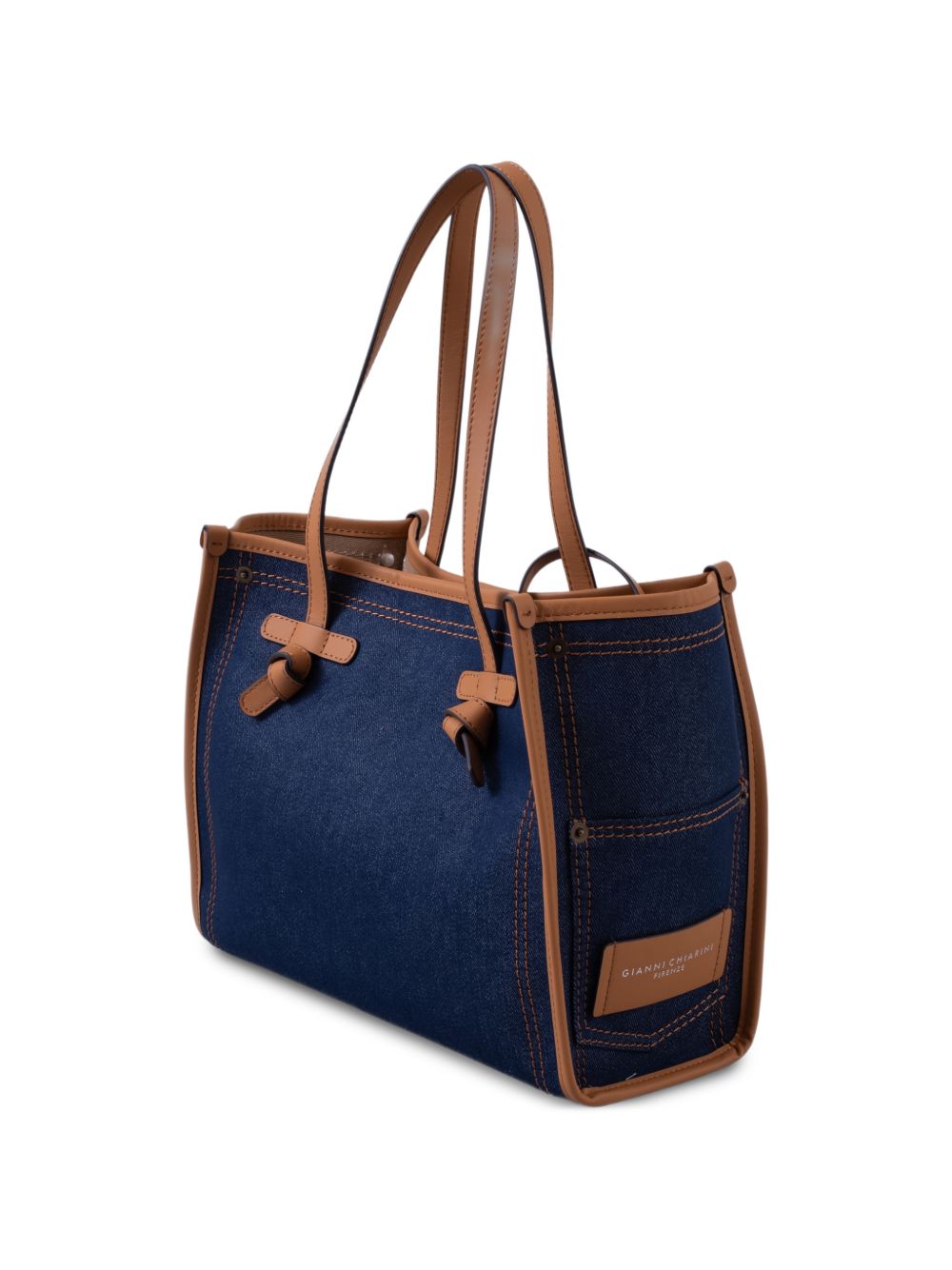 GIANNI CHIARINI Borsa shopping Marcella blu 