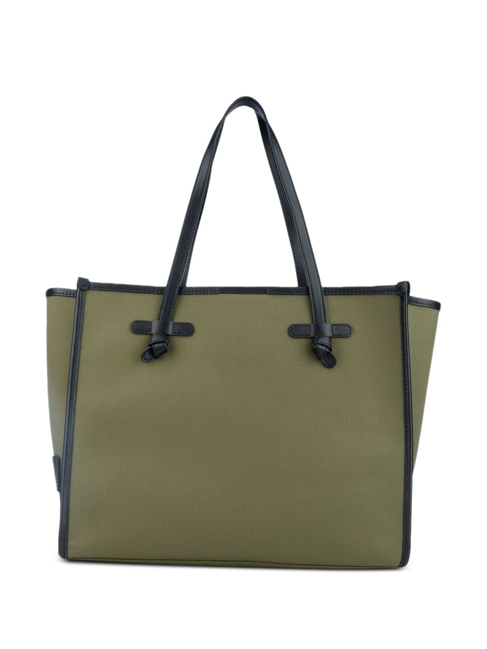 GIANNI CHIARINI Borsa shopping Marcella in cotone verde 