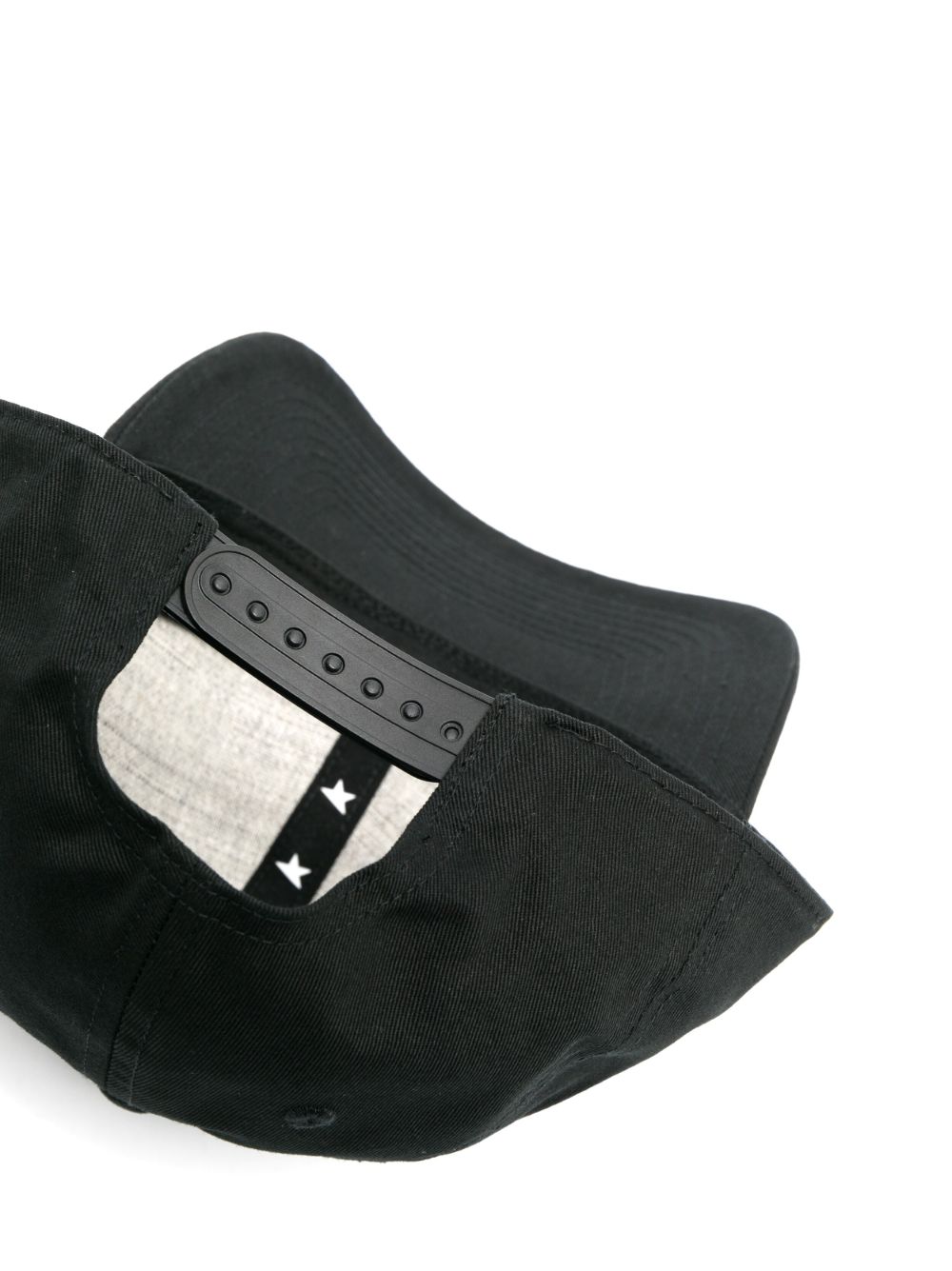 GOLDEN GOOSE Cappello da baseball nero con logo stella 