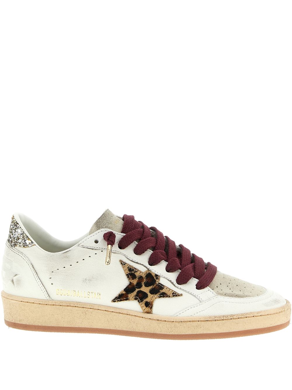 GOLDEN GOOSE Sneakers Ball Star con stella animalier 