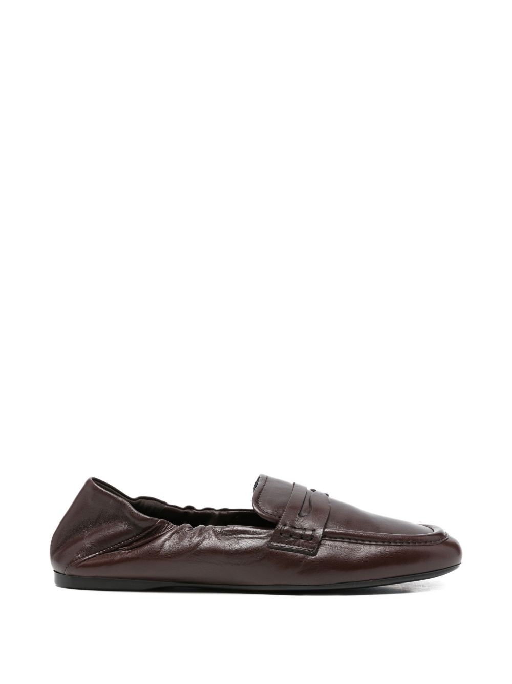 GUGLIELMO ROTTA Mocassini Satin in pelle marrone con elastico 