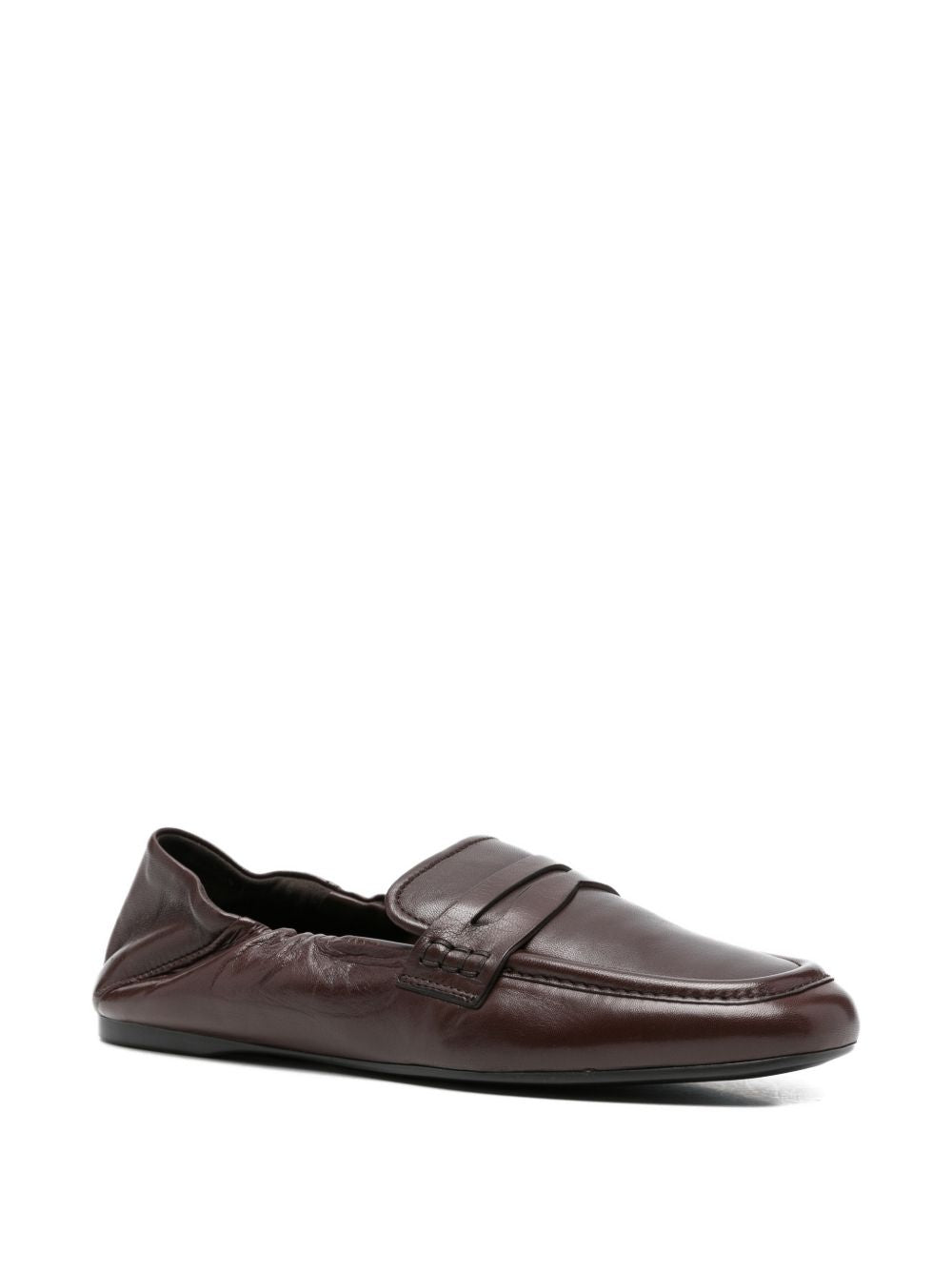 GUGLIELMO ROTTA Mocassini Satin in pelle marrone con elastico 