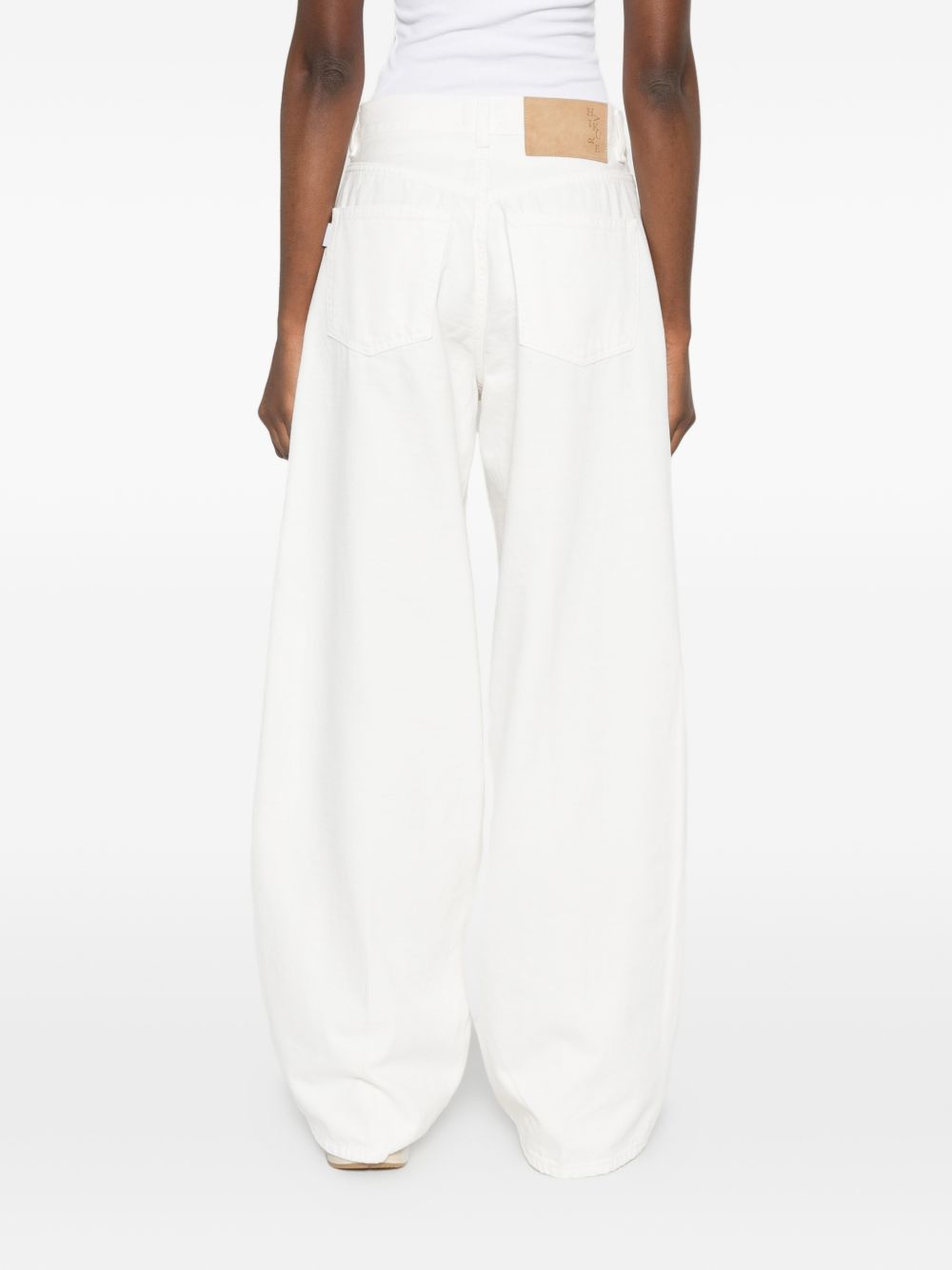 HAIKURE Jeans Bethany bianco a gamba larga 