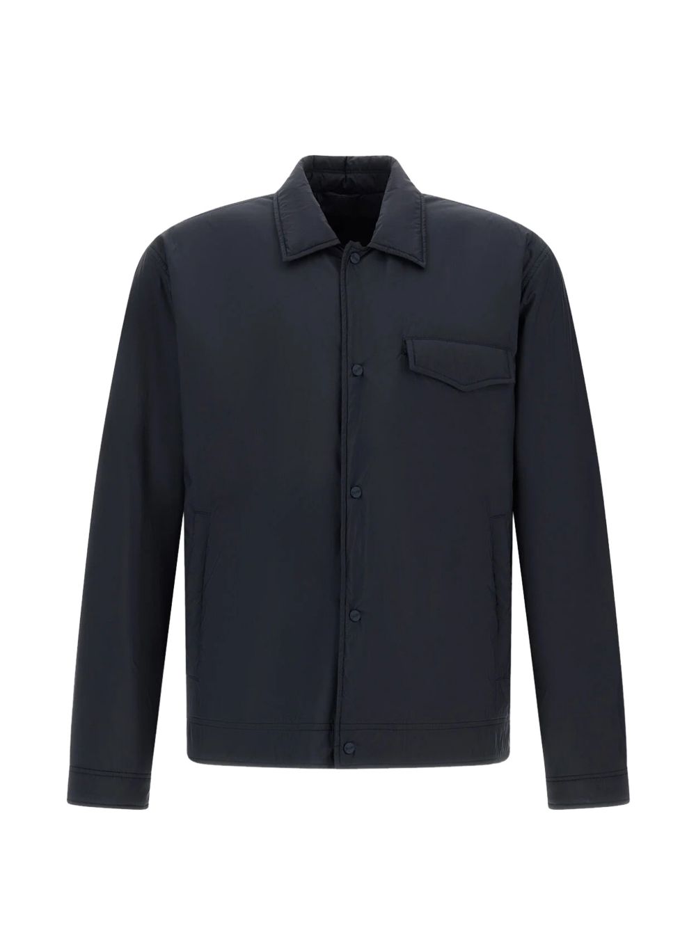HERNO Giacca blu con chiusura a bottoni 