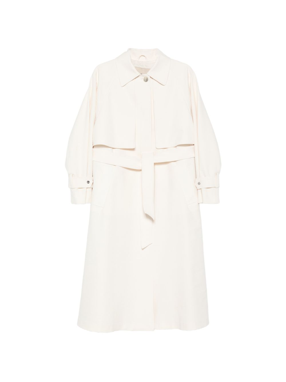 HERNO Trench impermeabile avorio con cintura 
