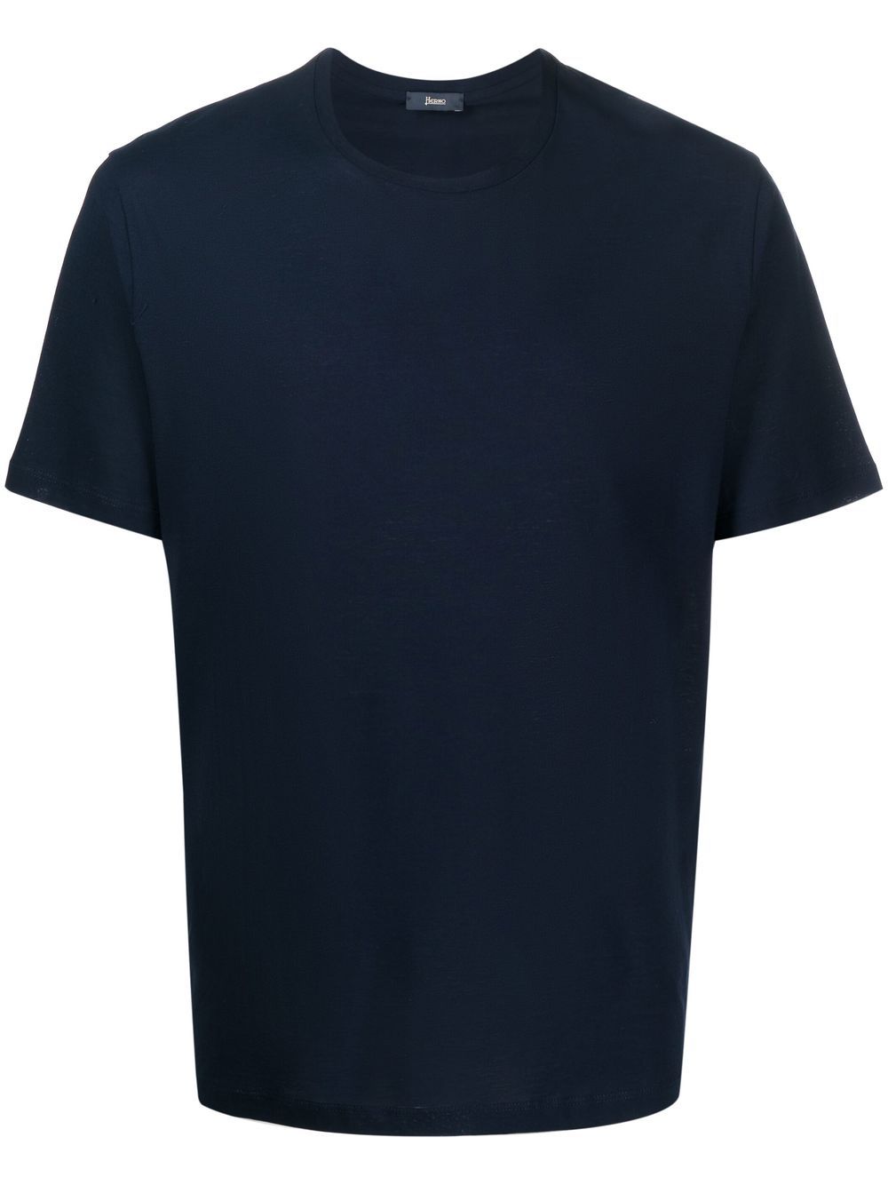 HERNO T-shirt in cotone blu navy 