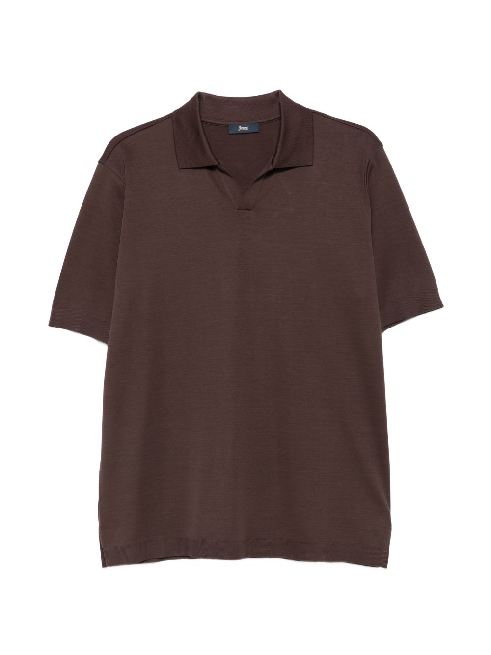 HERNO Polo in cotone marrone 