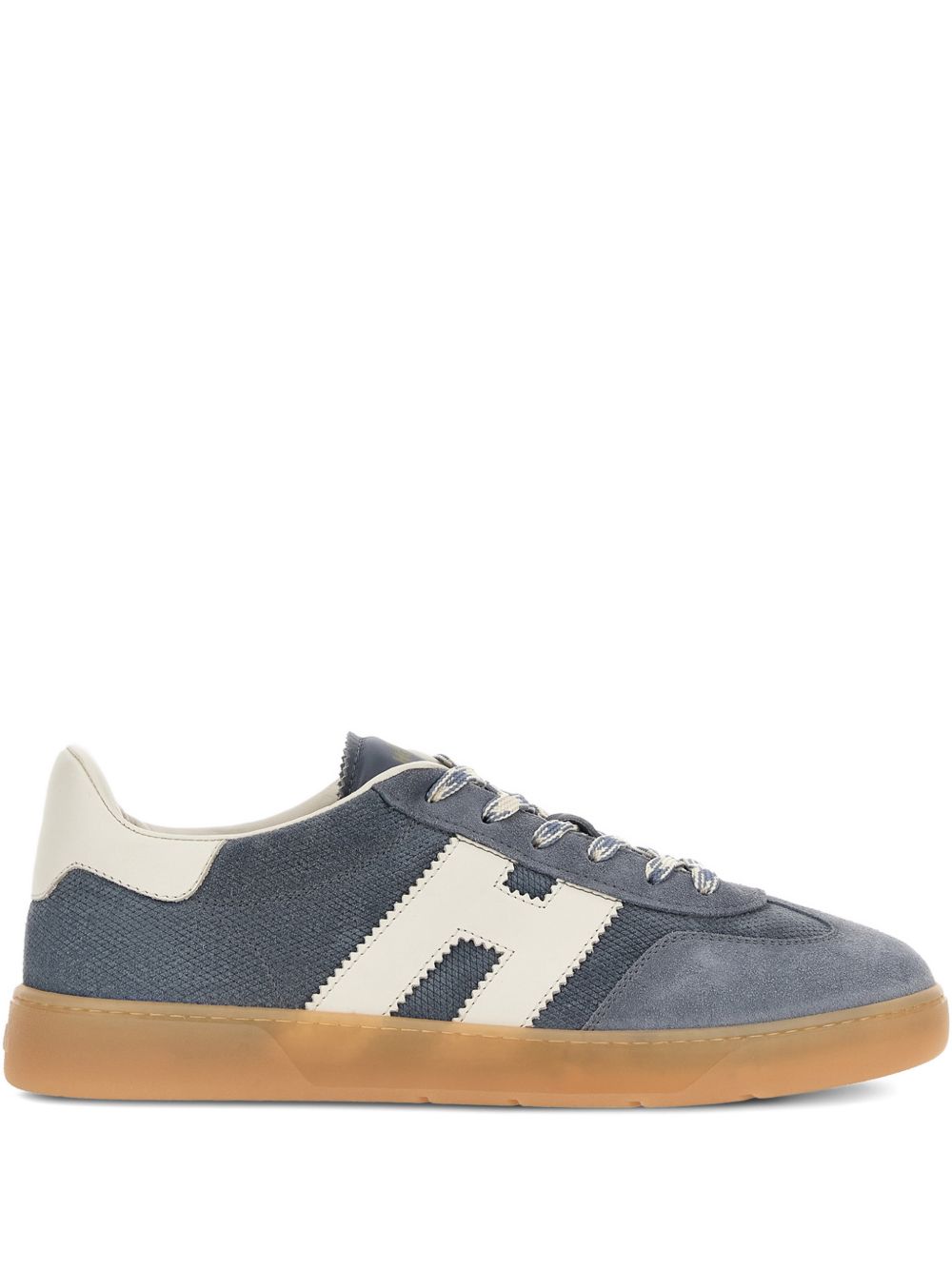 HOGAN Sneakers Cool in pelle blu/bianca 