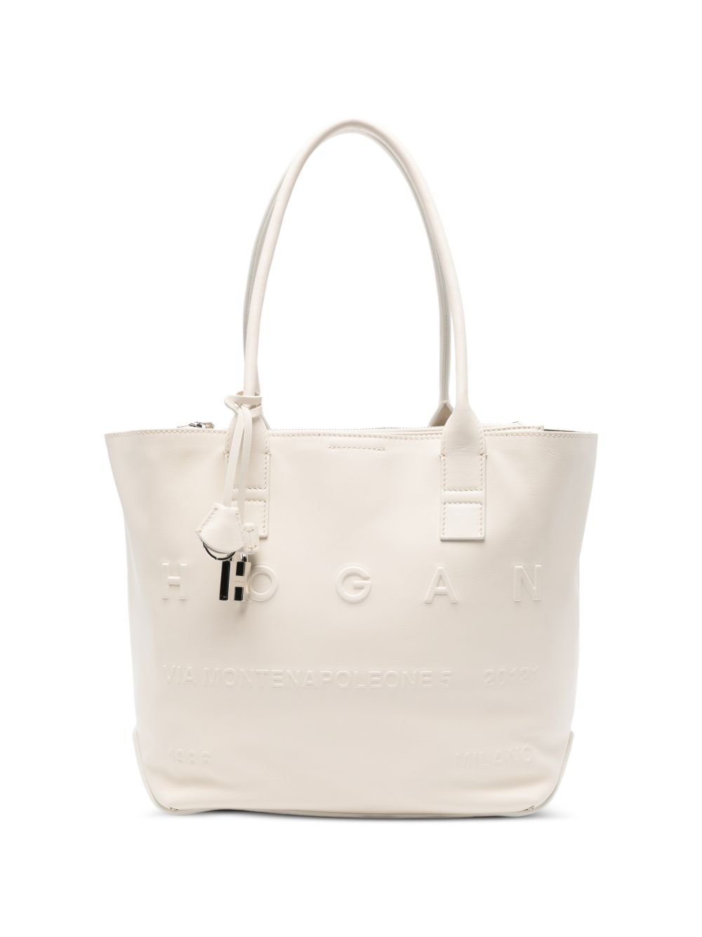 HOGAN Borsa shopping in pelle bianca 