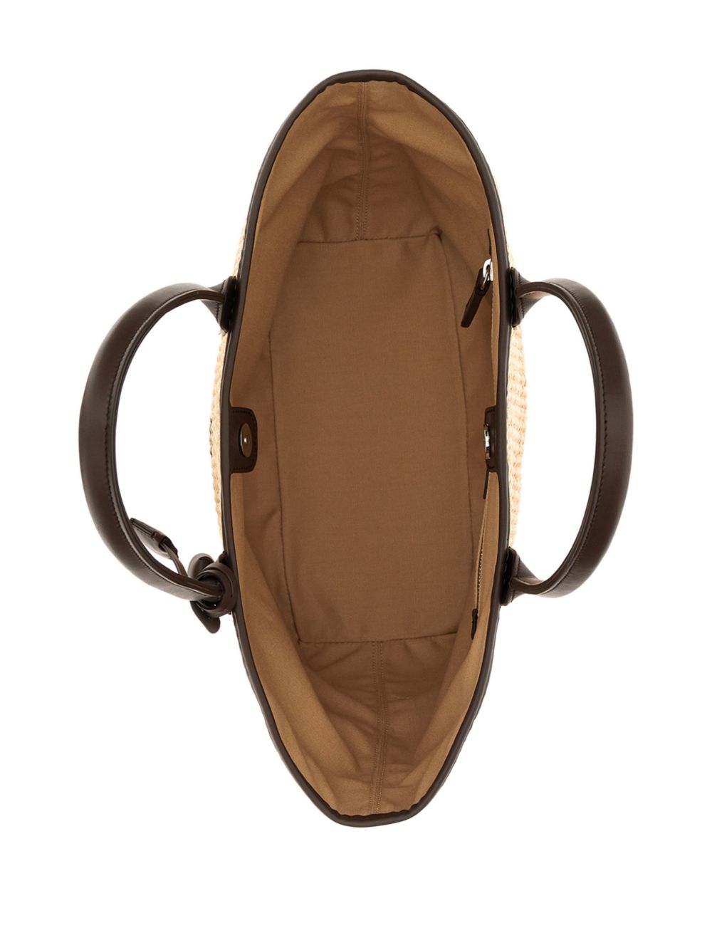 HOGAN Borsa shopping in cotone e pelle 