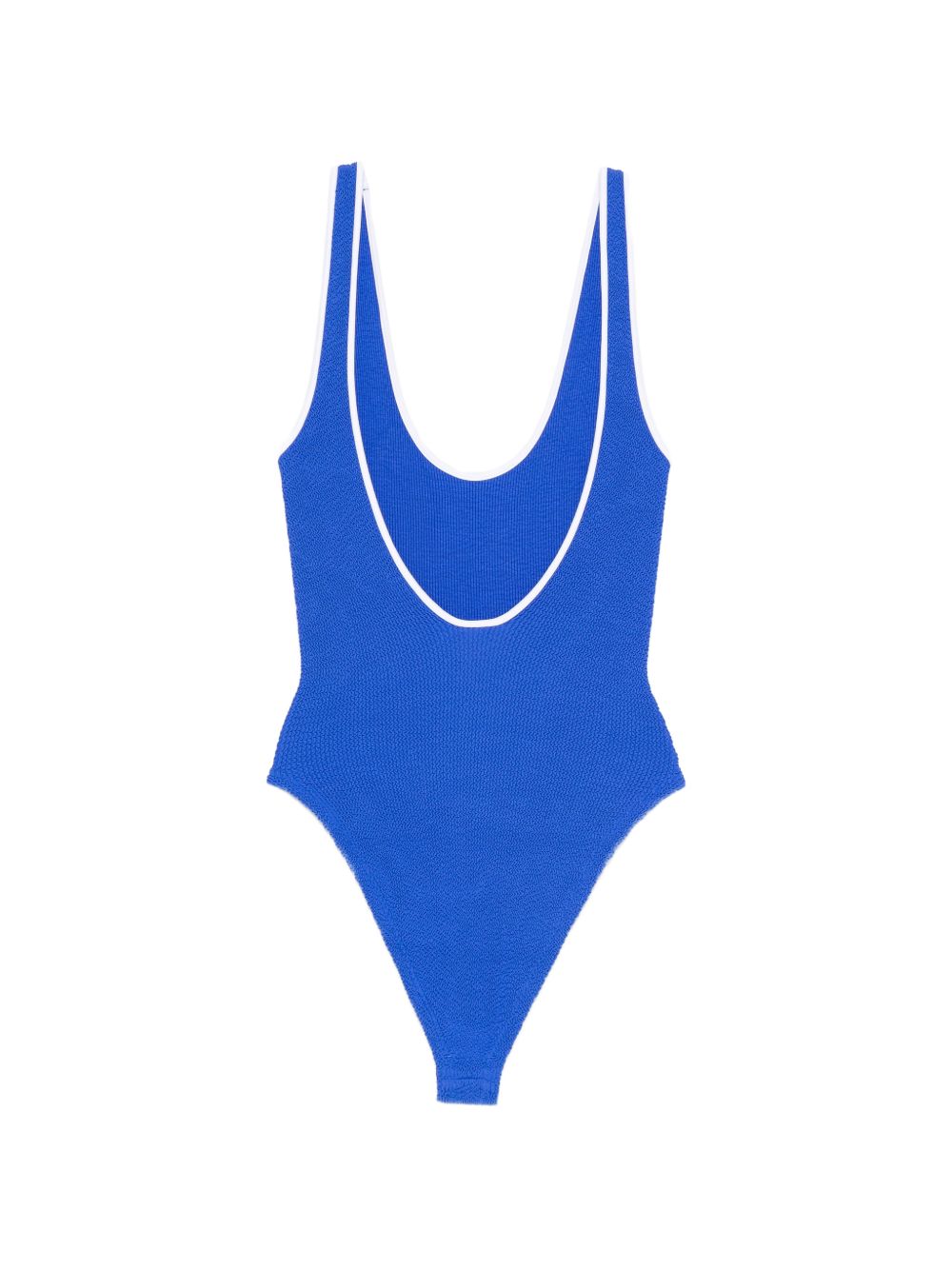 HUNZA G Costume da mare intero blu elettrico Faye 