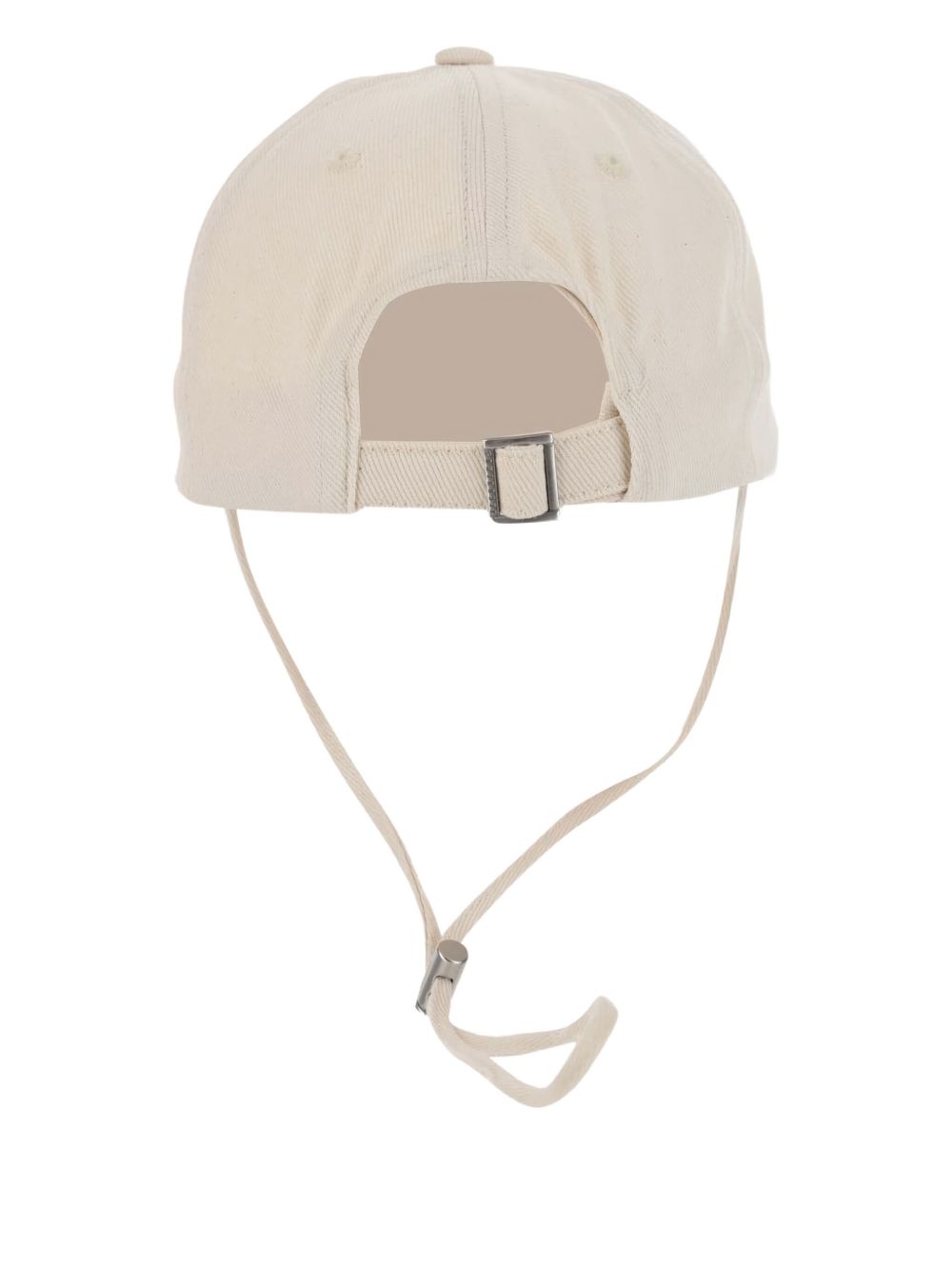 JACQUEMUS Cappello Artichaut in cotone bianco e laccio 