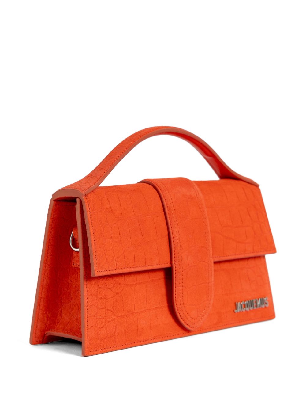 JACQUEMUS Borsa 'Le Grand Bambino' in suede arancione 