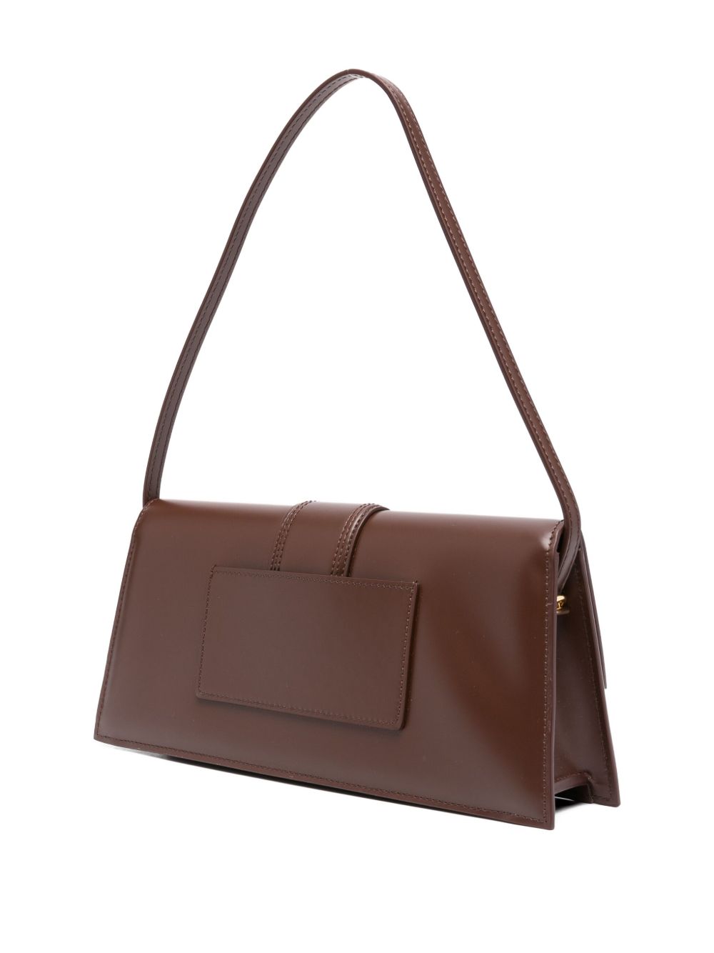 JACQUEMUS Borsa Bambino Longo a spalla in pelle marrone 