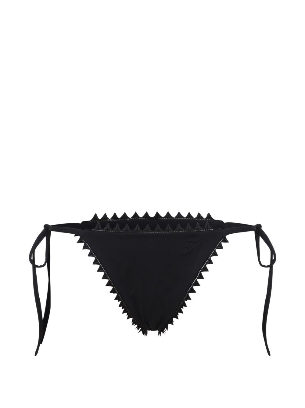 JACQUEMUS Slip bikini Picot nero 