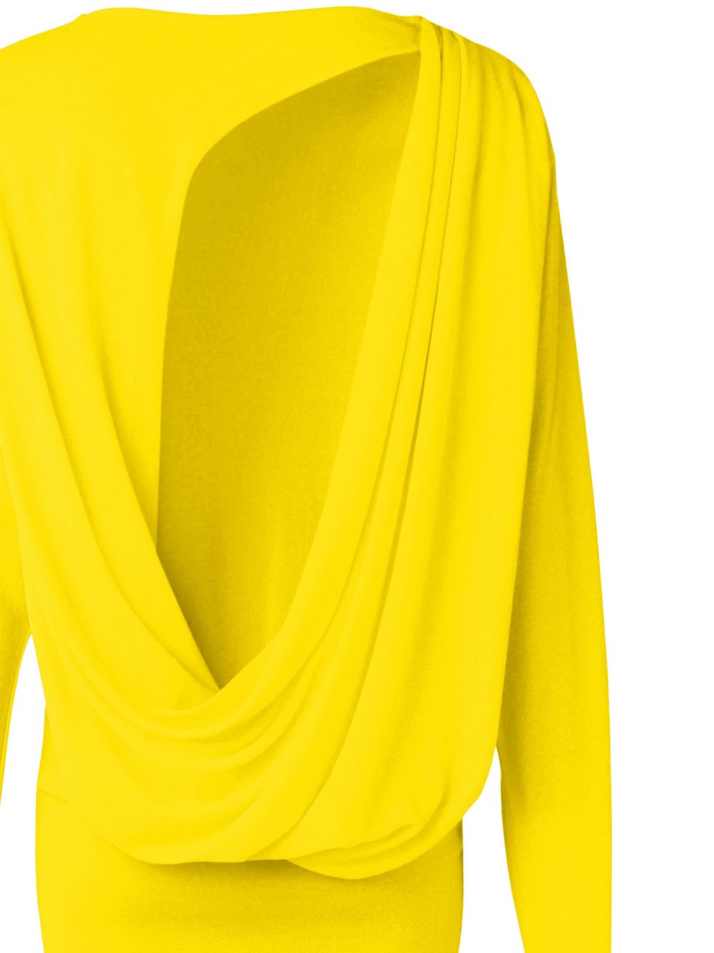 JACQUEMUS Abito corto Mistral giallo con buco 