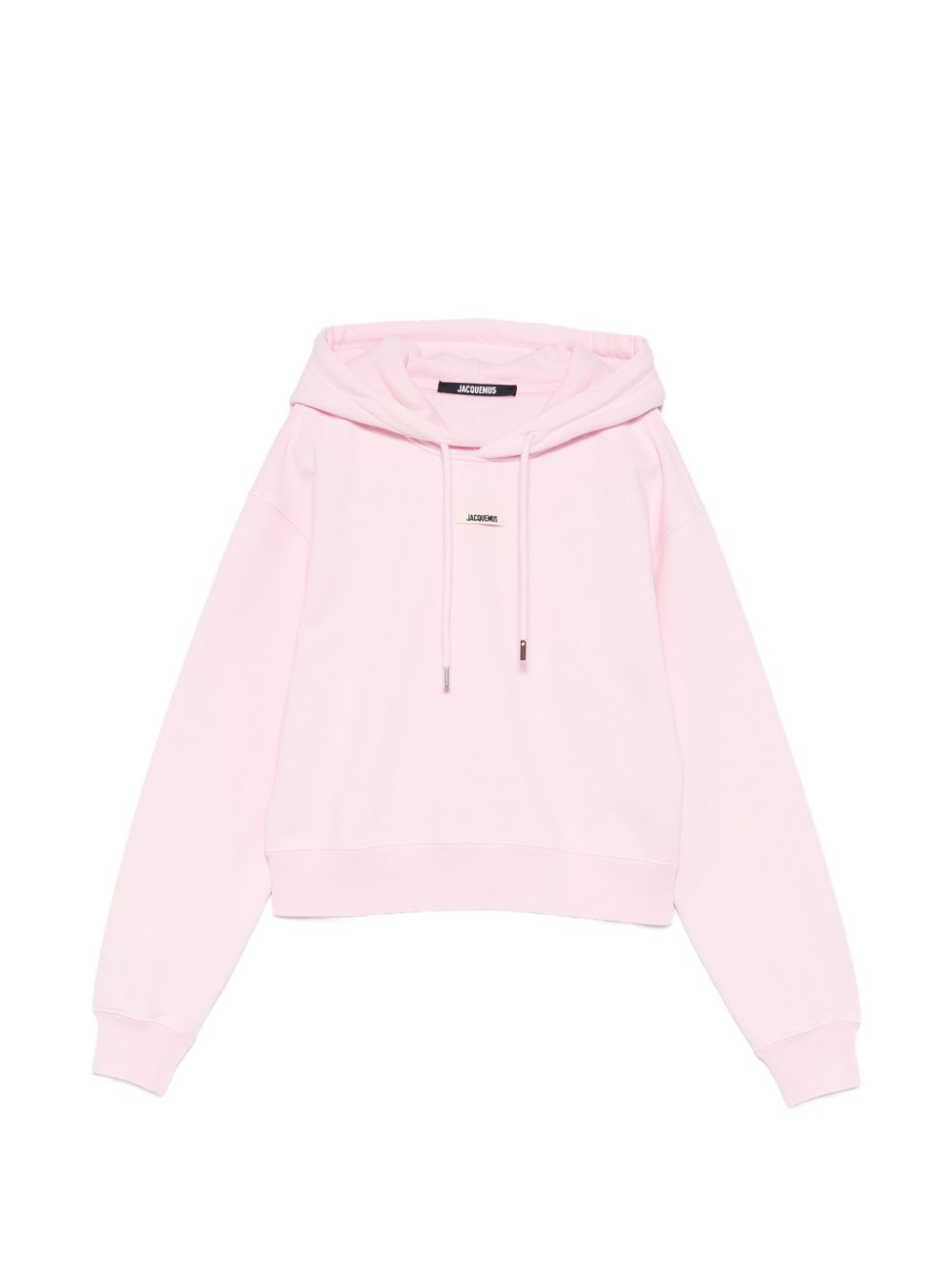 JACQUEMUS Felpa Gros Grain rosa con cappuccio 