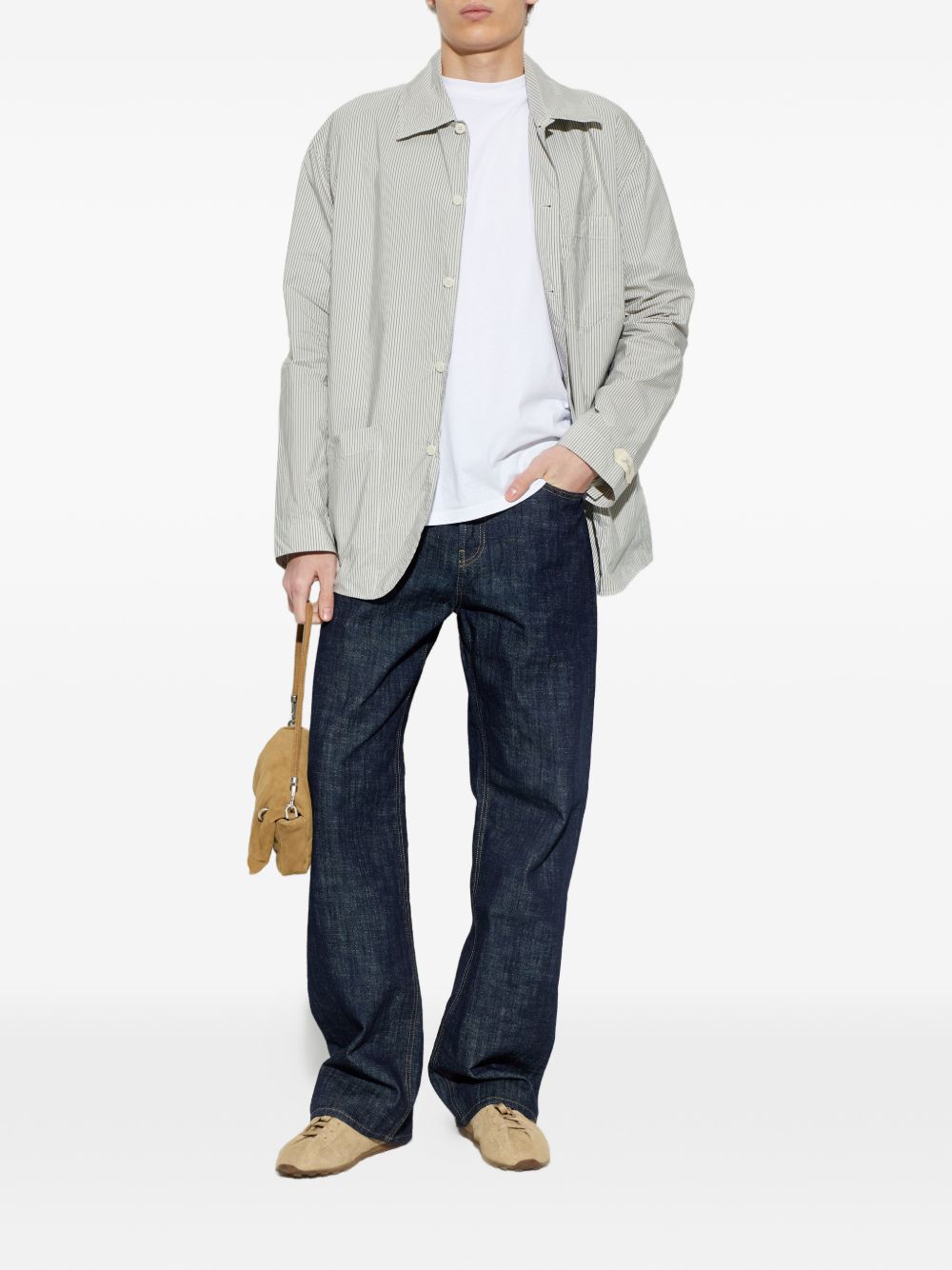 JACQUEMUS Jeans Nimes in blu denim scuro 