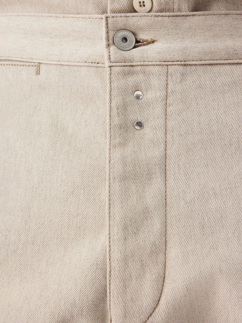 JACQUEMUS Pantaloni in denim Paysan de-Nîmes beige 
