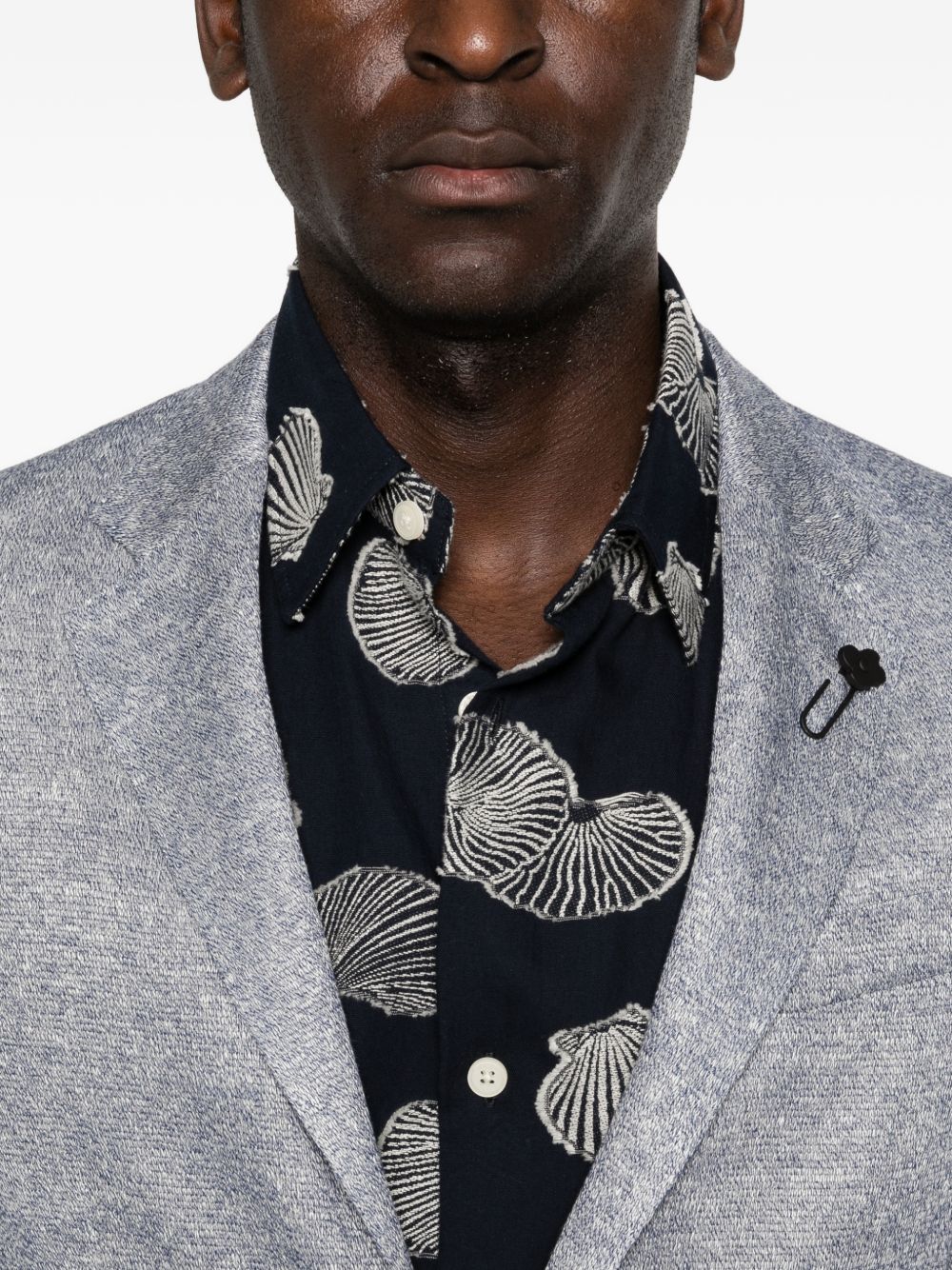 LARDINI Blazer monopetto azzurro chiaro 