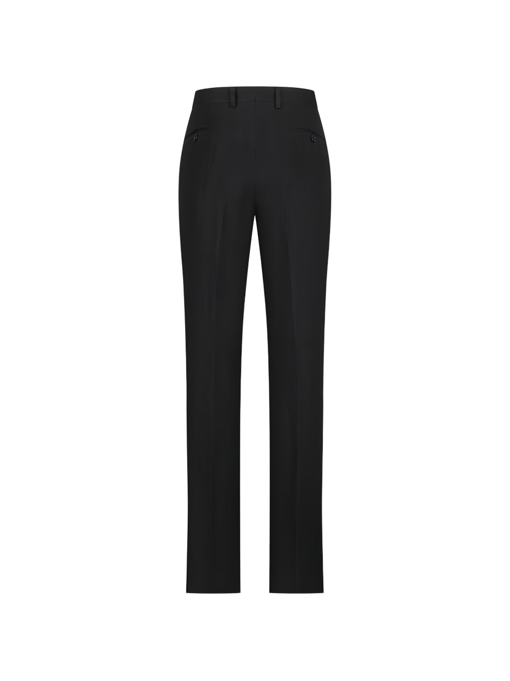 LARDINI Pantaloni a gamba dritta in cotone nero 