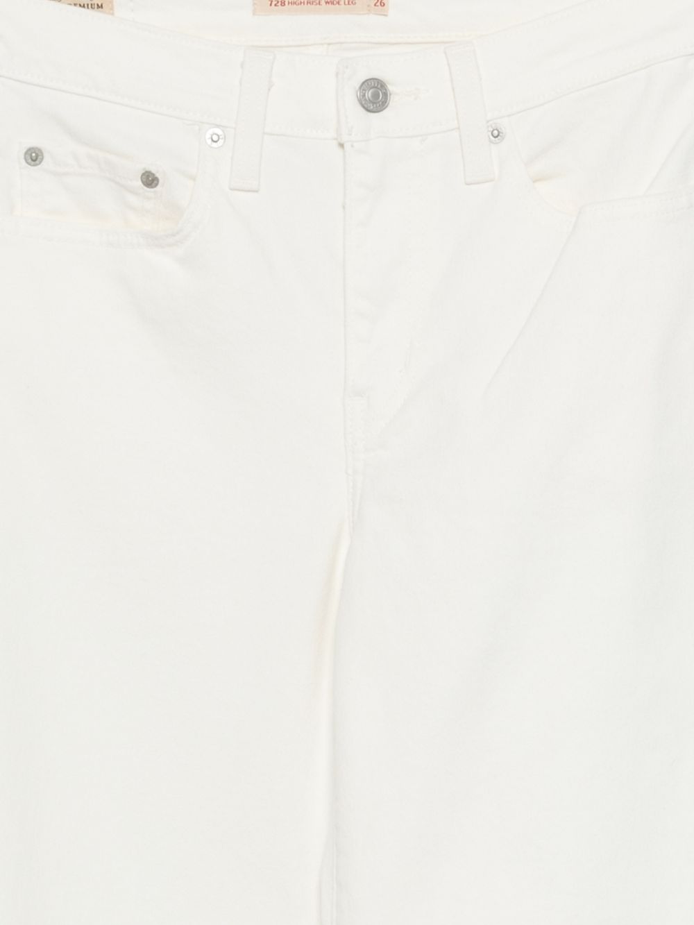 LEVIS Jeans 728 bianca a gamba larga 