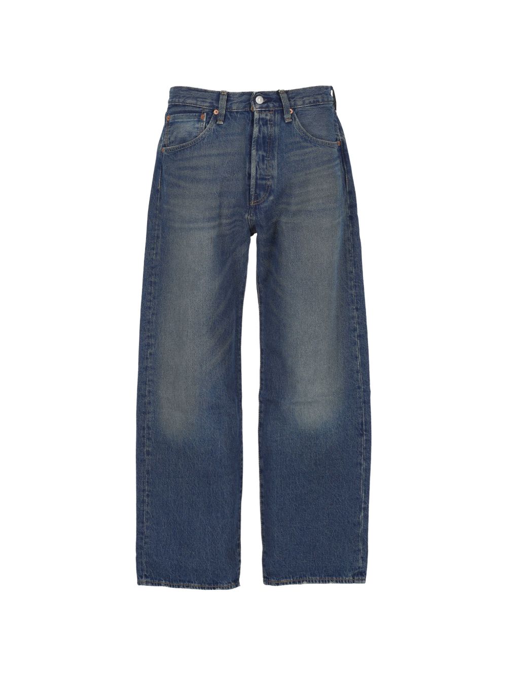 LEVIS Jeans 501 blu effetto wash 
