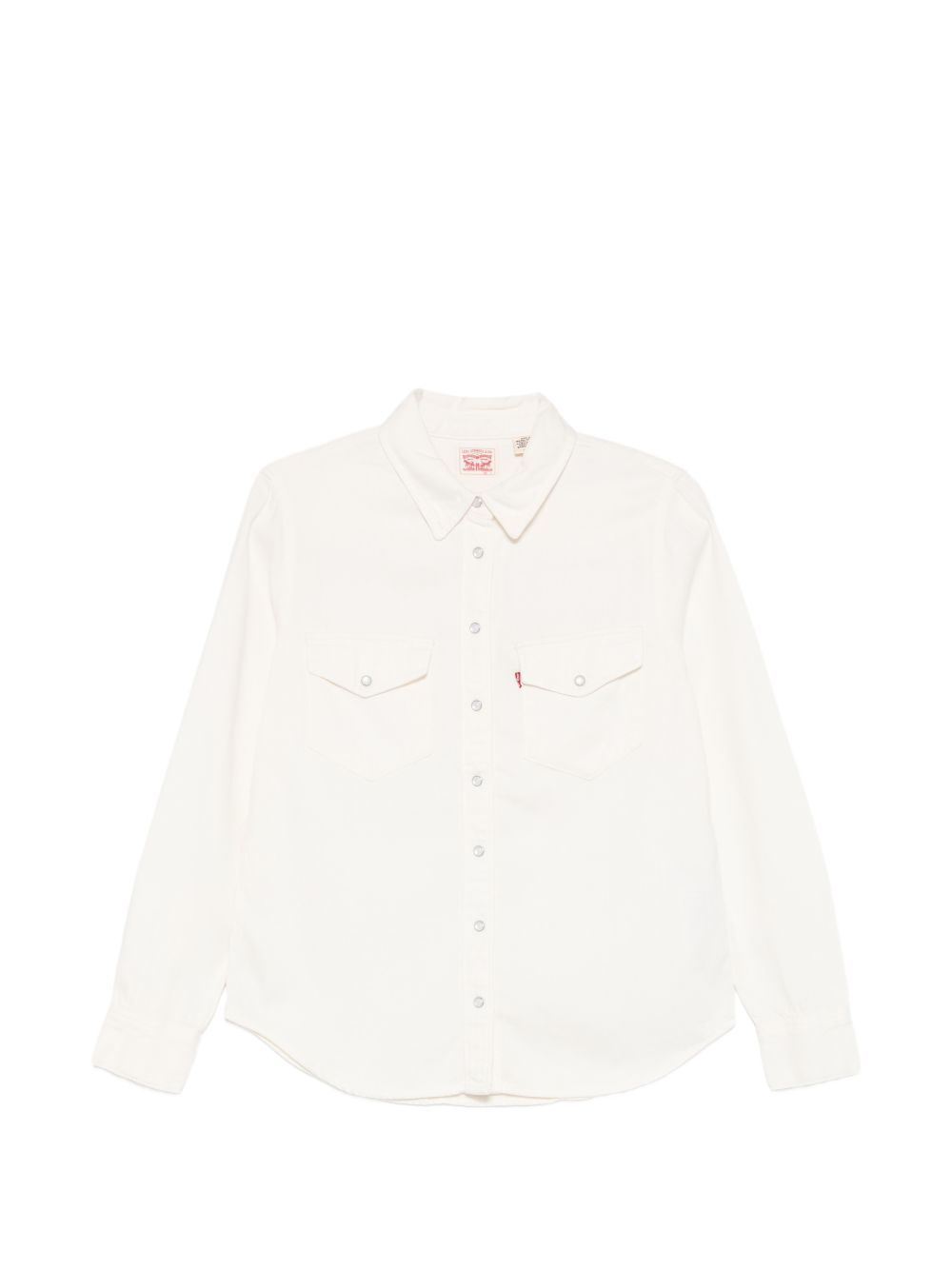 LEVIS Camicia bianca in denim con tasca 