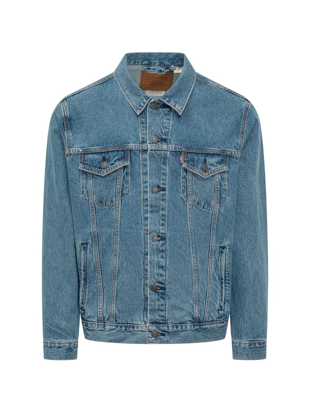 LEVIS Giacca denim blu con doppie tasche frontali 