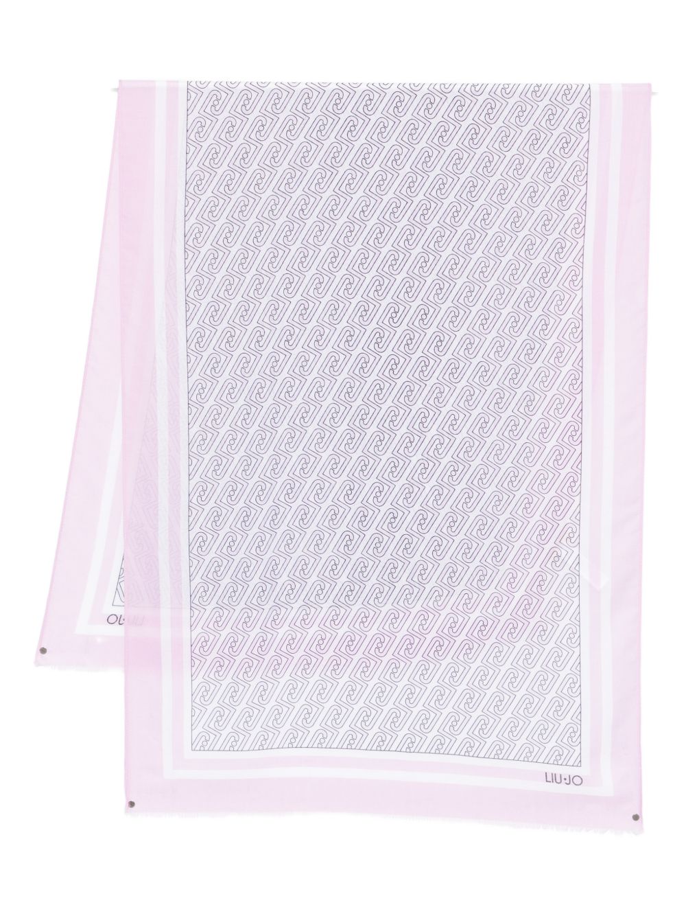 LIUJO Foulard con bordo rosa 