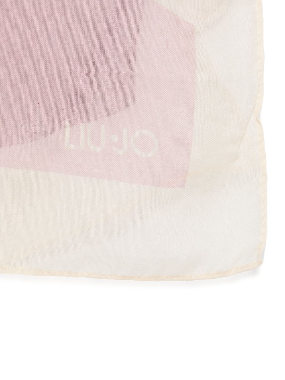 LIUJO Foulard con stampa floreale rosa 