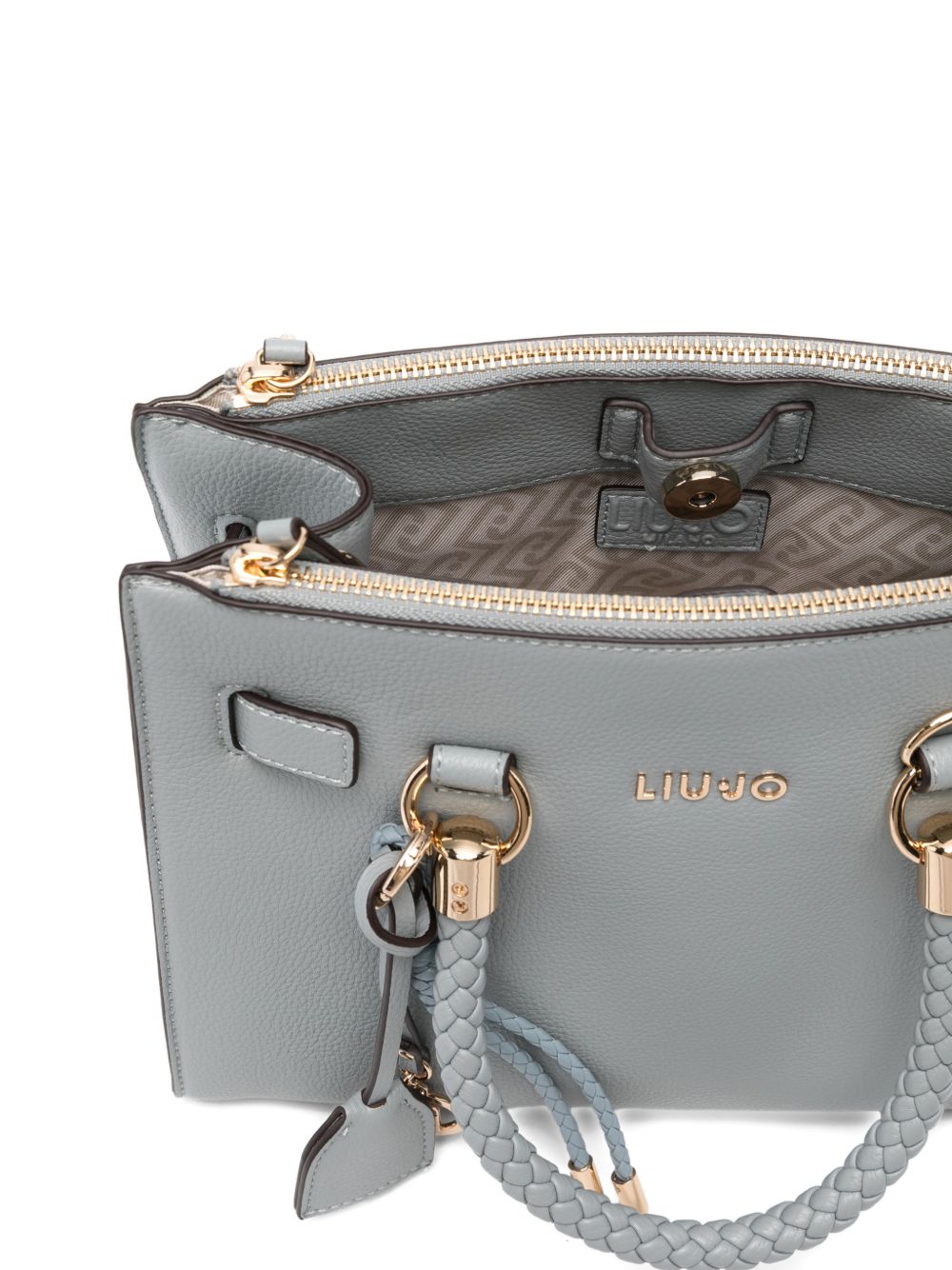 LIUJO Borsa tote con dettagli dorati 
