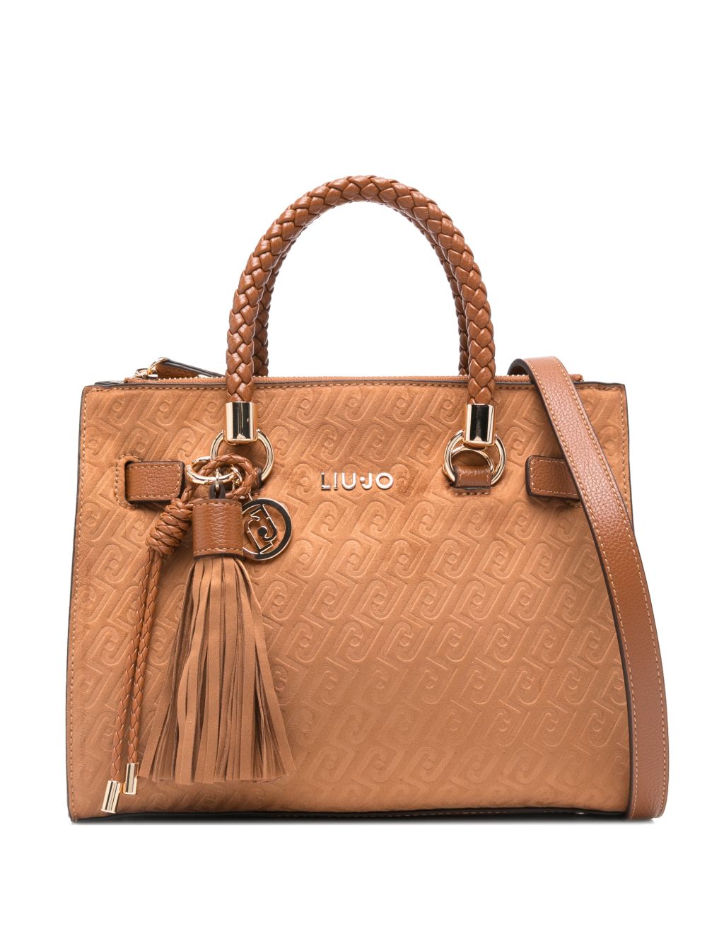 LIUJO Borsa tote color caramello 