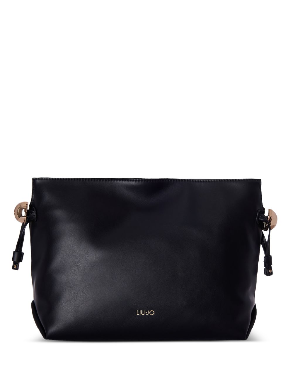 LIUJO Borsa a secchiello nera con coulisse 