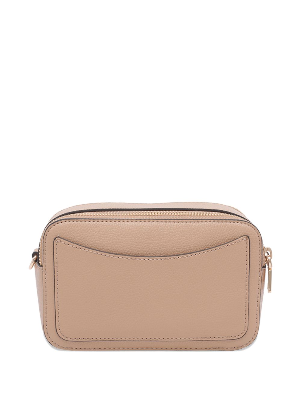LIUJO Borsa color nude con tracolla e placca logo 
