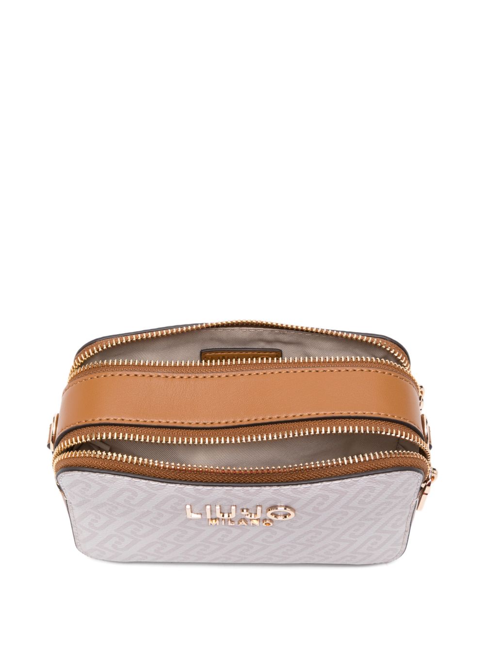 LIUJO Borsa a tracolla con placca logo dorata 