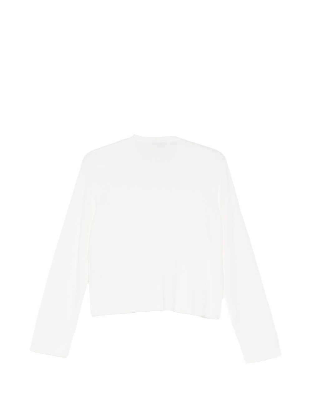 LIUJO Cardigan bianco con tasche e bottoni dorati 