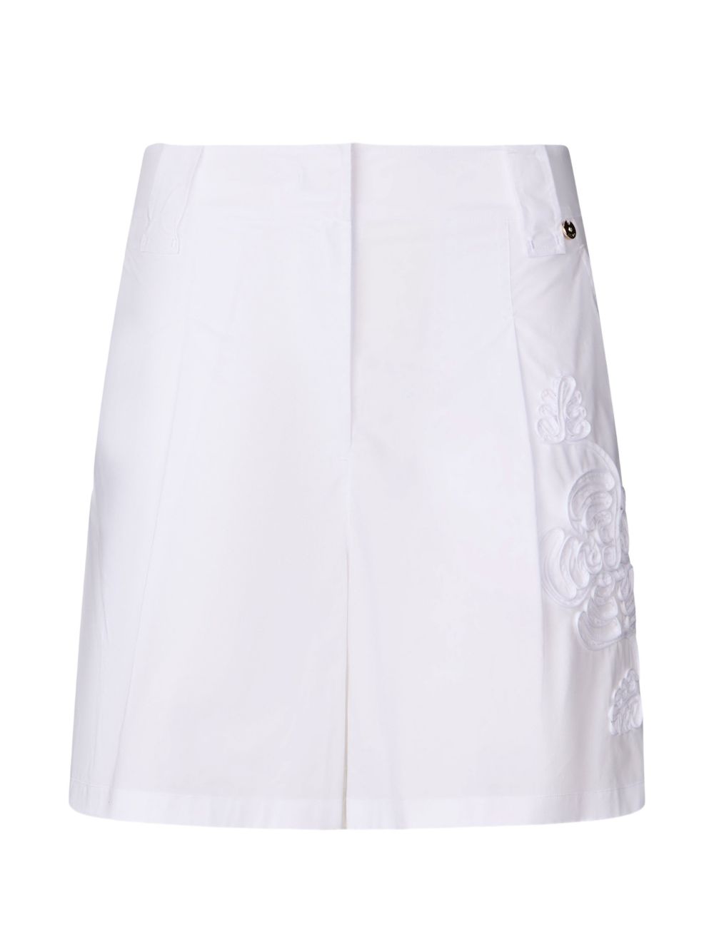 LIUJO Shorts con ricami laterali bianchi 