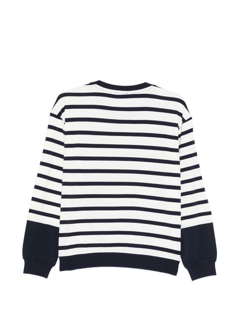 LIUJO Maglia girocollo bianca a righe blu 