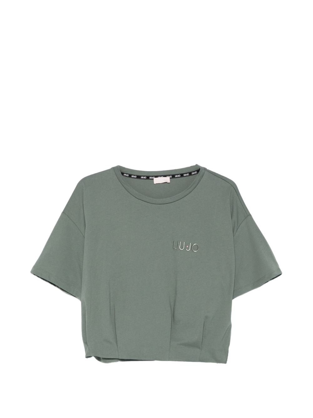 LIUJO T-shirt corta verde pastello 