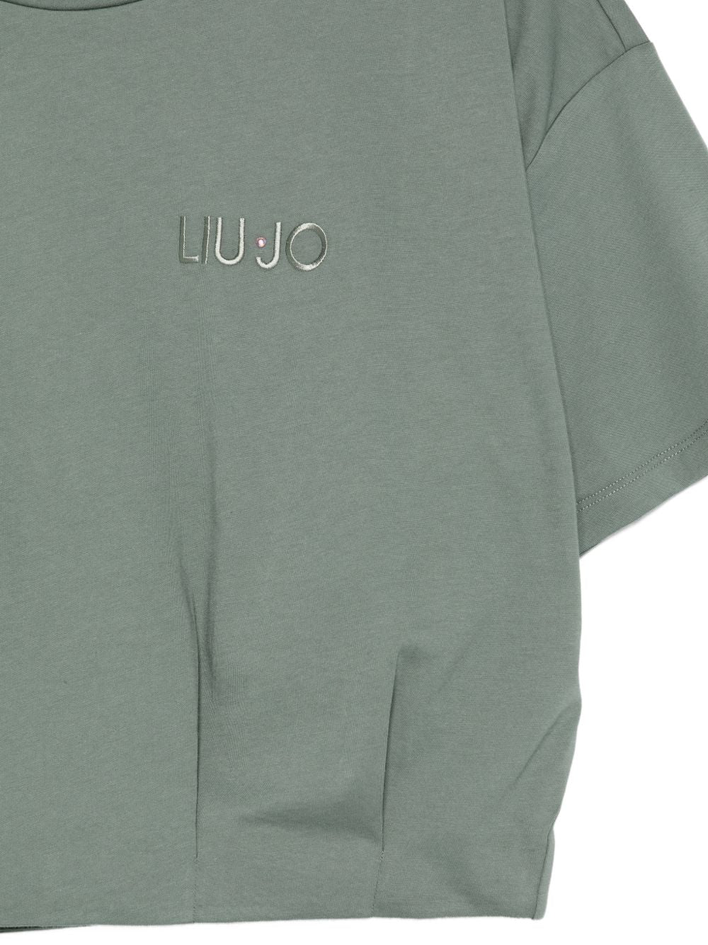 LIUJO T-shirt corta verde pastello 